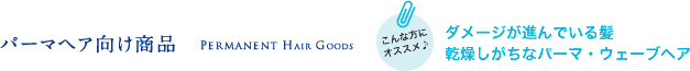 パーマヘア向け商品